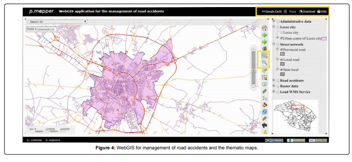 A WebGIS for Road Accidents Monitoring in an Urban Area