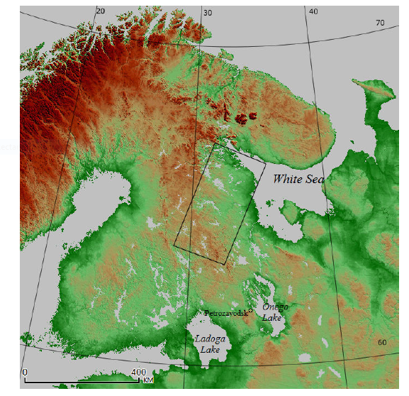 Visualization of Landsat Image Spectral Space as a Method of Boreal Ecosystems Geomatic Modeling (on the Example of Eastern Fennoscandia)