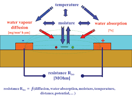 Moisture Properties Resulting from Absorption and Diffusion of Humidity