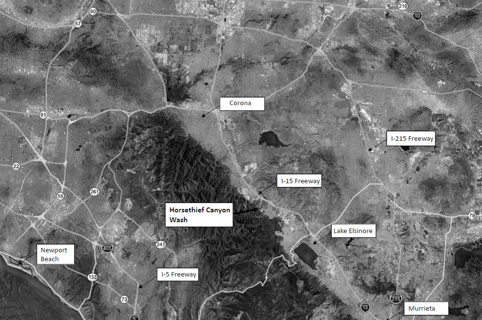 Hydrologic Analysis using Civil Design versus HEC-HMS on Horsethief Creek Canyon Wash, California