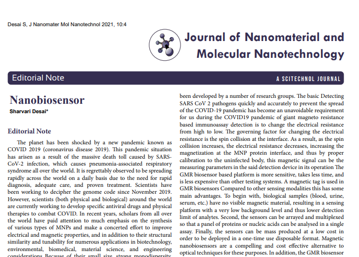 Nanobiosensor