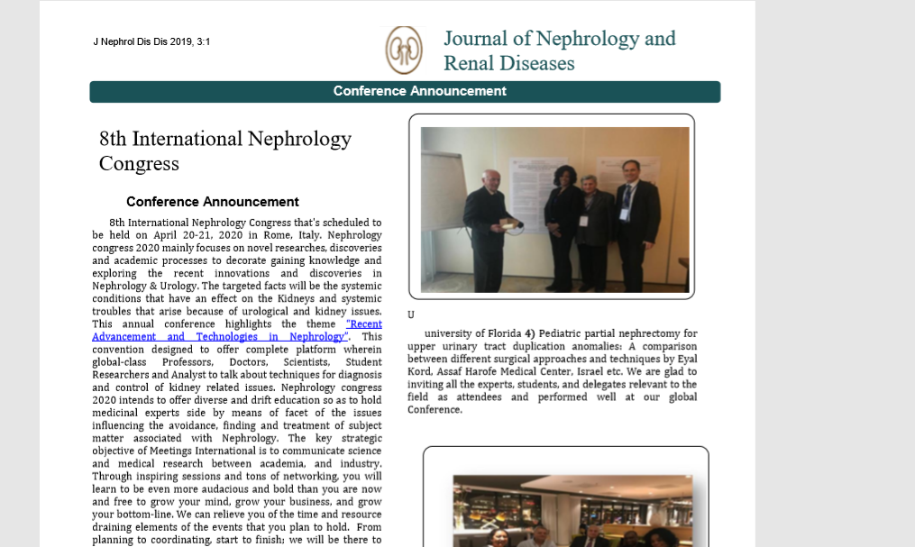 8th International Nephrology Congress